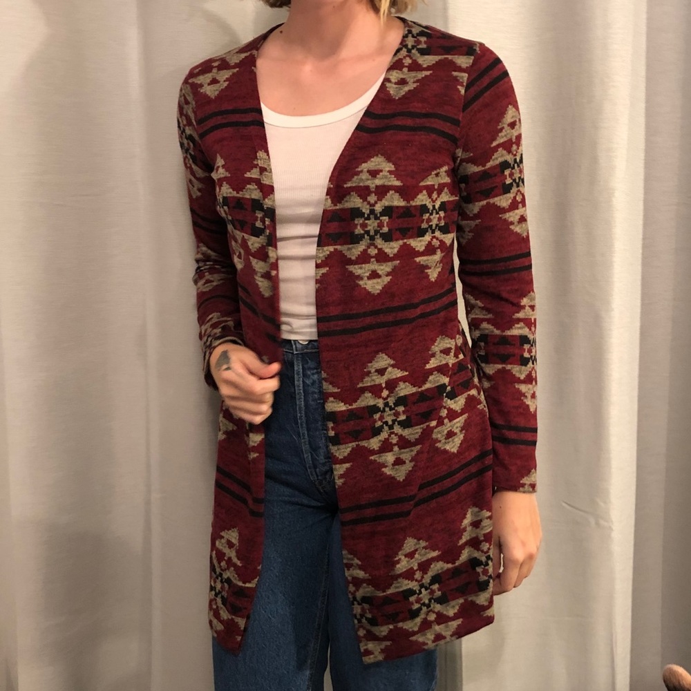 Patterned cardigan